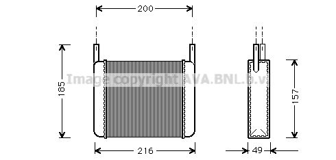 AVA QUALITY COOLING šilumokaitis, salono šildymas AL6033